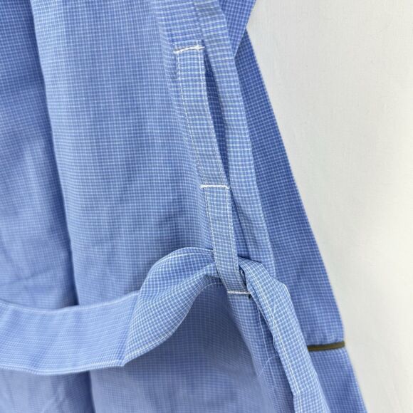Andrew Scott Mens Blue Long Sleep Robe Premium Cotton Blend Woven Size S/M - Picture 14 of 16